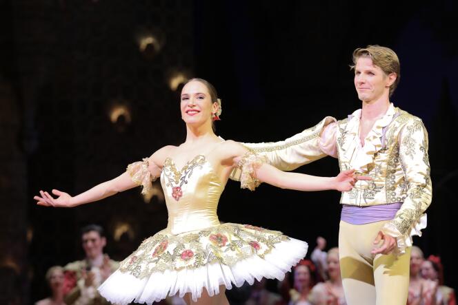 Valentine Colasante et le danseur étoile Karl Paquette dans « Don Quichotte » à l’Opéra de Paris en janvier 2018.