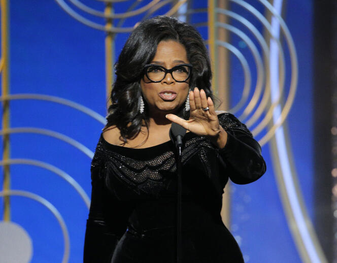 Oprah Winfrey au Golden Globes, le 7 janvier.