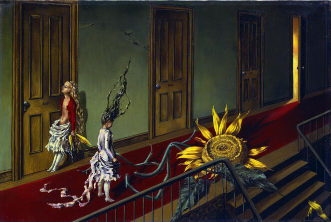 « Petite musique de nuit » (1943), huile sur toile de Dorothea Tanning (1910-2012).