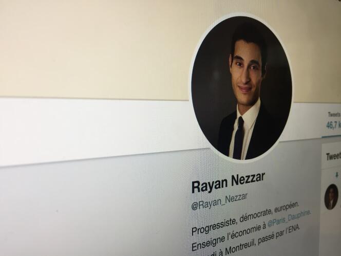 Le compte Twitter de Rayan Nezzar.