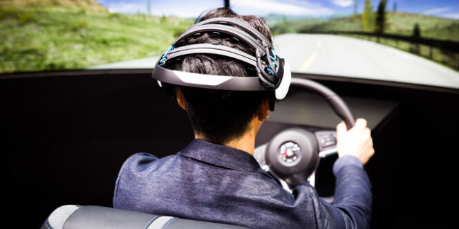 Le casque étudié par Nissan enregistre l’activité cérébrale du conducteur afin d’anticiper ses réactions.