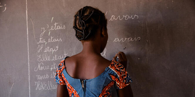 Dans une école primaire de Bobo-Dioulasso, au Burkina Faso.
