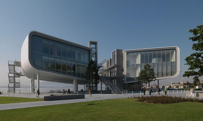 Le Centro Botin, à Santander (Espagne), conçu par l’architecte italien Renzo Piano.