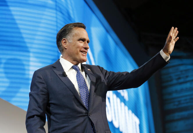 Mitt Romney lors d’une conférence à Salt Lake City, le 19 janvier 2018.