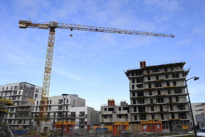 Construction d’immeubles à Rennes, le 28 décembre 2017.
