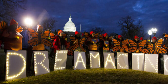 Manifestation de soutien aux « Dreamers », le 21 janvier à Washington.