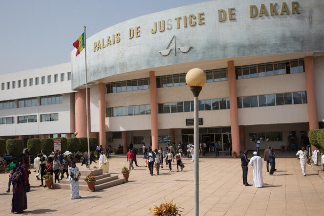 Le palais de justice de Dakar au Sénégal, le 23 janvier.