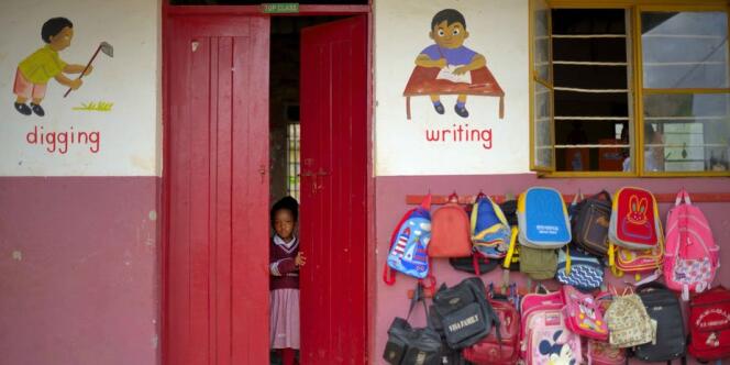 Une salle de classe à Kampala, capitale de l’Ouganda.