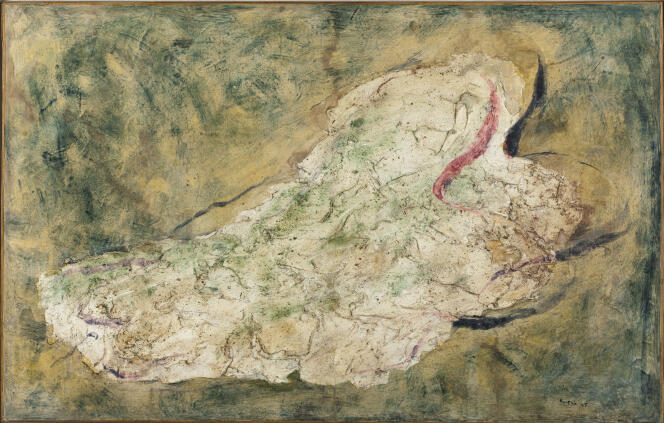 « La Juive » (1943), de Jean Fautrier, huile sur papier marouflé sur toile.