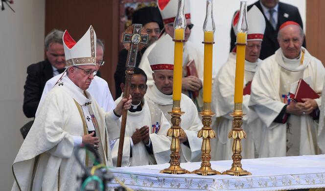 Le pape François à Iquique (Chili), le 18 janvier 2018.