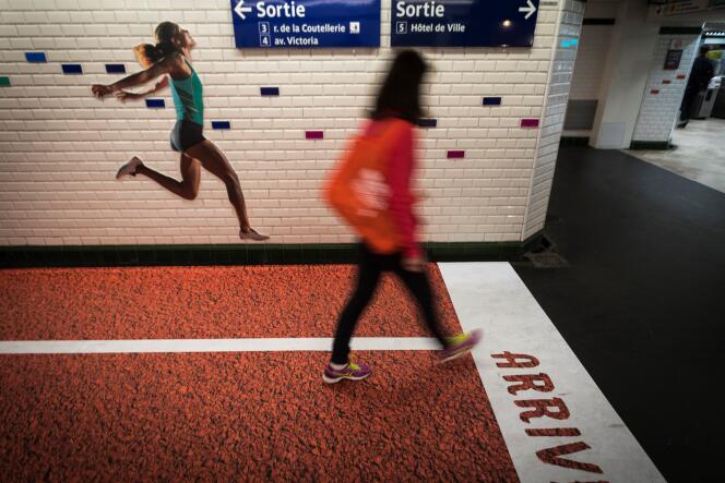 Le 14 septembre 2017, le métro parisien célèbre les Jeux olympiques qui se tiendront à Paris en 2024.