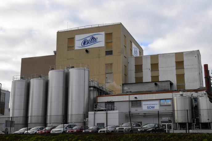 The plant producing infant milk powder, owned by the Lactalis group, on December 4, 2017 in Craon.