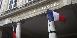 Le Conseil constitutionnel à Paris.