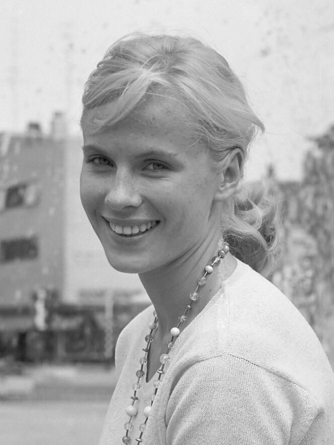 Bibi Andersson, à Stockholm, le 5 juin 1961.