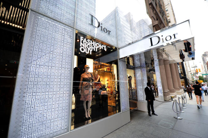 Un magasin Dior à New York, le 6 septembre 2012.