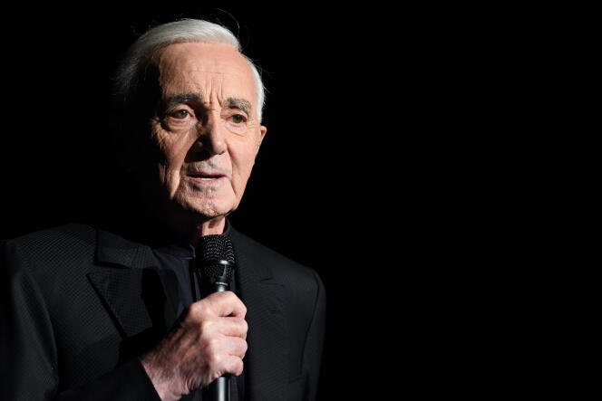 Charles Aznavour, le 13 décembre 2017, à Paris.
