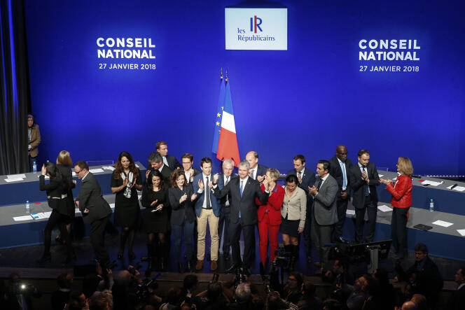Lors du conseil national des Républicains, le 27 janvier, à Paris.