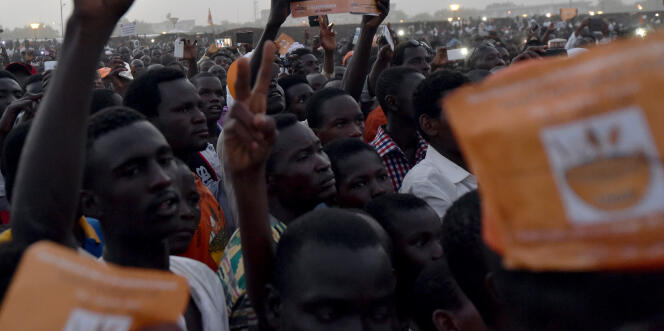 Lors d’un rassemblement de l’opposition à N’Djamena, au Tchad, en 2016.