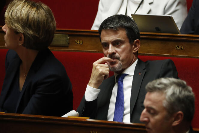 L’ancien premier ministre Manuel Valls, le 17 octobre 2017 à l’Assemblée nationale.