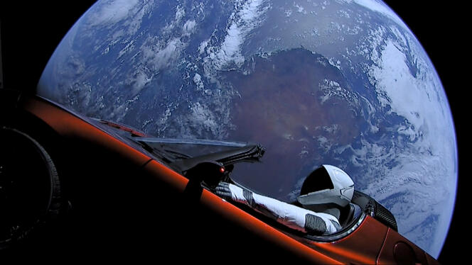 Une Tesla dans l’espace, une publicité imparable... Fournie par le constructeur.