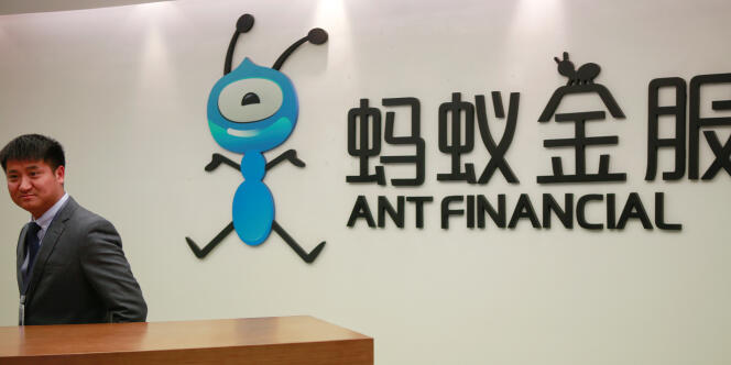 Au siège du groupe de services fianciers Ant Financial, à Hangzhou, en Chine, en janvier.