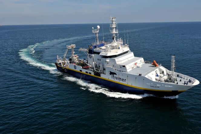 La « Thalassa », l’un des onze navires de l’Institut national de recherche intégrée en sciences marines.