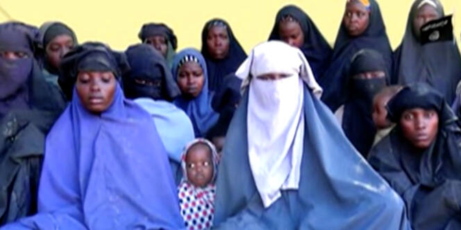 Image récente tirée d’une vidéo non datée des filles de Chibok.