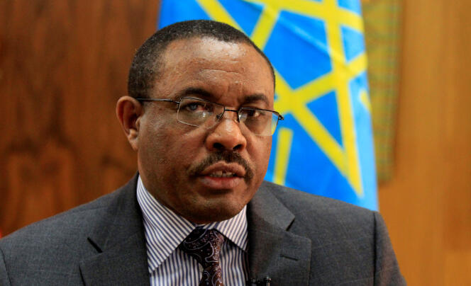 Le premier ministre éthiopien Hailemariam Desalegn, en octobre 2013, à Addis-Abeba.