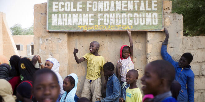 Dans une école de Tombouctou, au Mali, en février 2013.