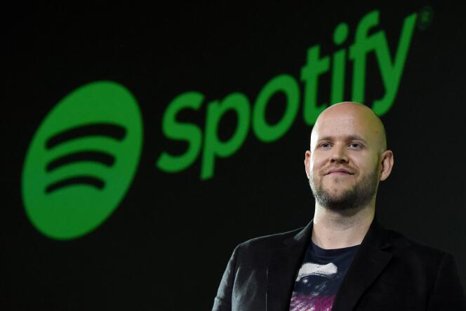 Daniel Ek, fondateur de Spotify, en 2016.