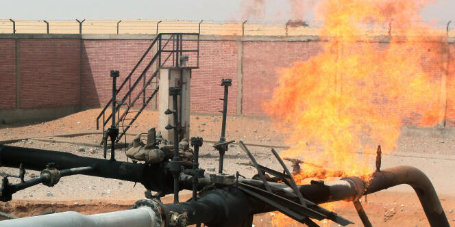 Un gazoduc, en partie saboté, dans la région du Sinaï, en Egypte, en avril 2011.