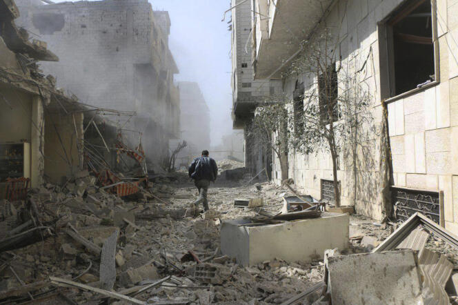 Dans la Ghouta orientale, le 22 février.