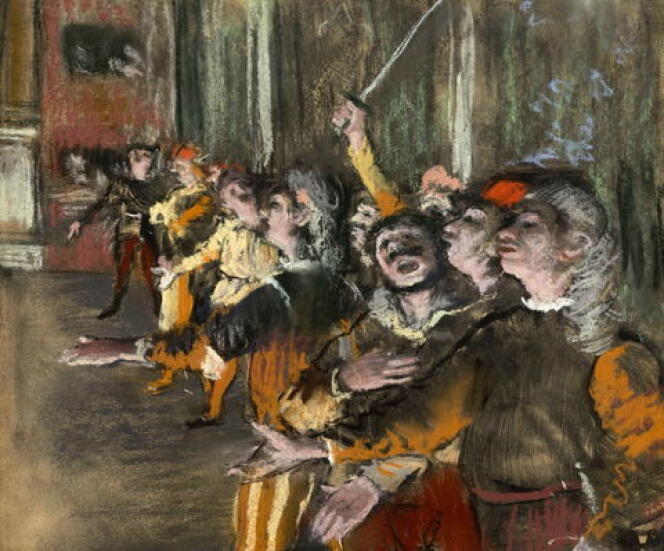 « Les Choristes » (aussi appelé « Les Figurants »), de Degas.