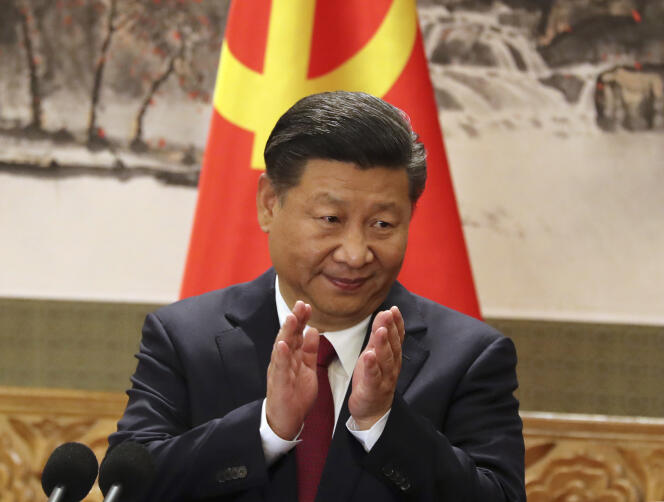 Le président Xi Jinping à Pékin le 25 octobre 2017, lors du 19e Congrès du Parti communiste chinois.