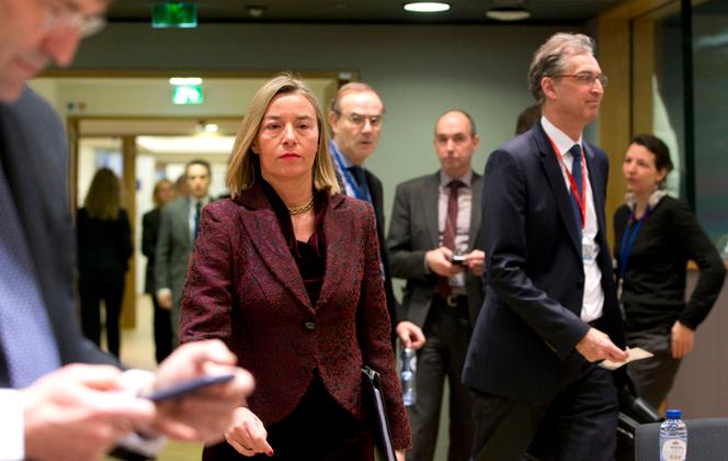 Federica Mogherini, alors cheffe de la diplomatie européenne, à Bruxelles, le 26 février 2018.