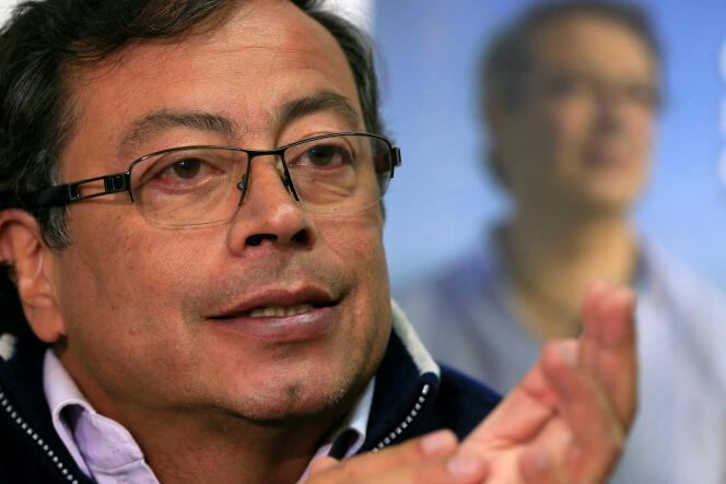 Le candidat à la présidence de Colombie, Gustavo Petro, le 26 février à Bogota.