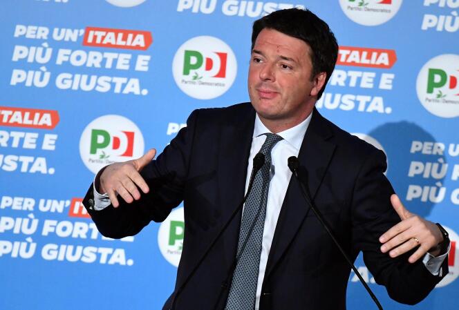 L’ancien premier ministre Matteo Renzi, le 27 février, à Rome.