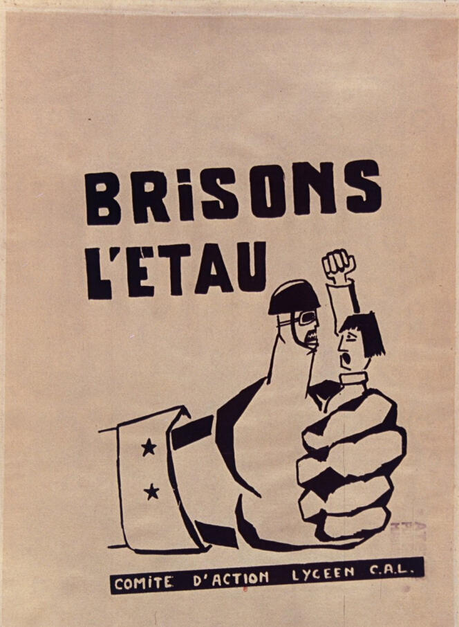 Une affiche issue de l’Atelier populaire de Marseille, 1968.