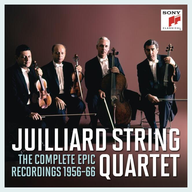 Pochette de l’album « The Complete Epic Recordings 1956-66 », du Juilliard String Quartet.