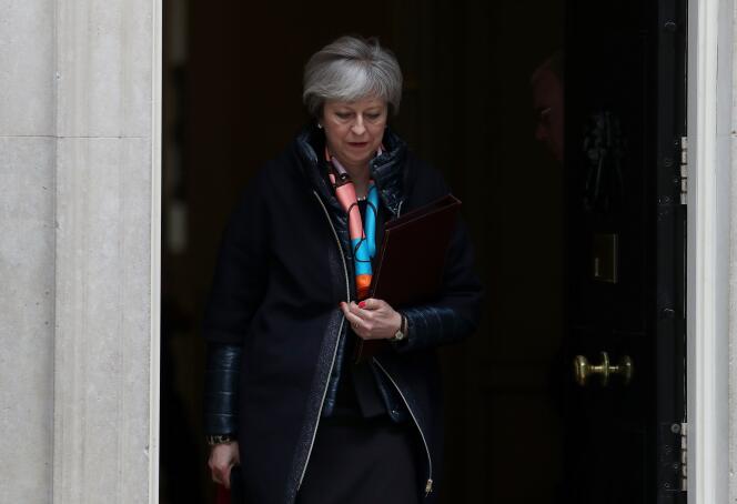 Theresa May, le 13 mars, à Londres.