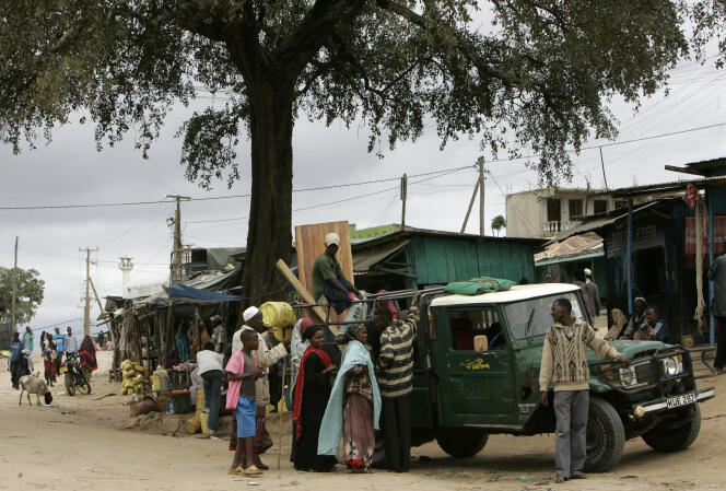 Dans la partie kényane de la ville de Moyale, qui s’étend de part et d’autre de la frontière avec l’Ethiopie, en juillet 2008.