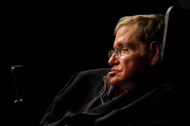 Stephen Hawking au Cap (Afrique du Sud), en 2008.