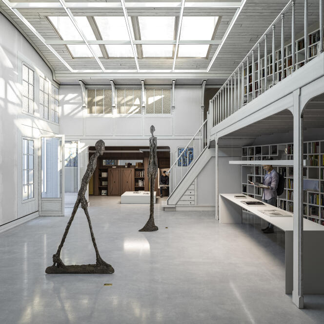 Projection 3D de l’Institut Giacometti (architecte Pascal Grasso, architecte ACMH associé Pierre-Antoine Gatier).