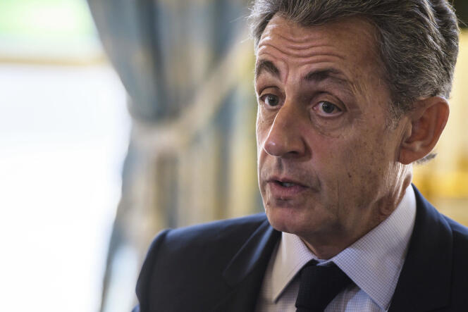 Nicolas Sarkozy, au palais de l’Elysée, en novembre 2017.