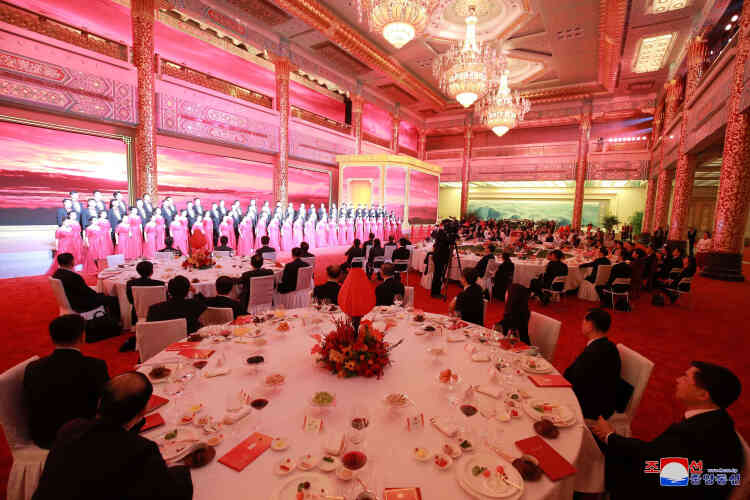 Gala lors du banquet organisé par la Chine.