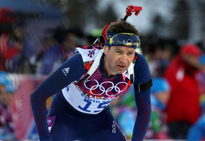 Ole Einar Bjoerndalen lors des Jeux olympiques de Sotchi, en 2014.