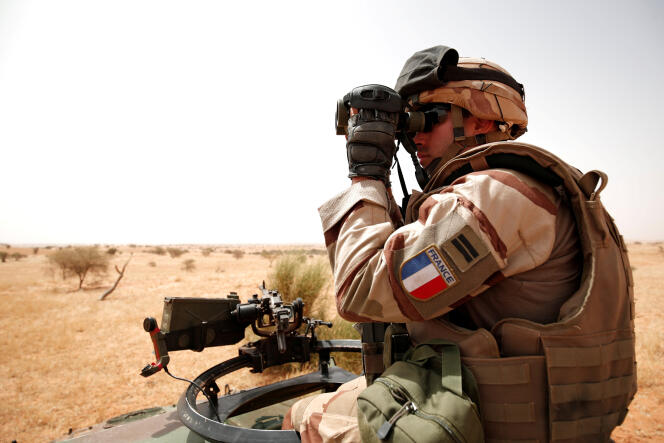 Un soldat français de l’opération « Barkhane » en octobre 2017, au Mali.