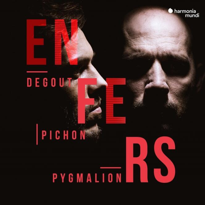 Pochette de l’album « Enfers », avec Stéphane Degout (baryton) et l’Ensemble Pygmalion, dirigé par Raphaël Pichon.