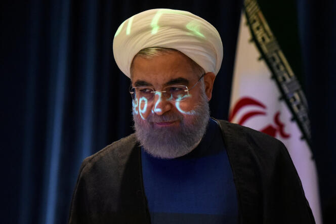 « L’Iran ne violera pas l’accord nucléaire mais si les Etats-Unis se retirent de cet accord, ils le regretteront certainement. Notre réponse sera plus ferme qu’ils ne l’imaginent et ils le constateront en moins d’une semaine », a prévenu le président iranien, Hassan Rohani – ici le 20 septembre 2017 à New York.