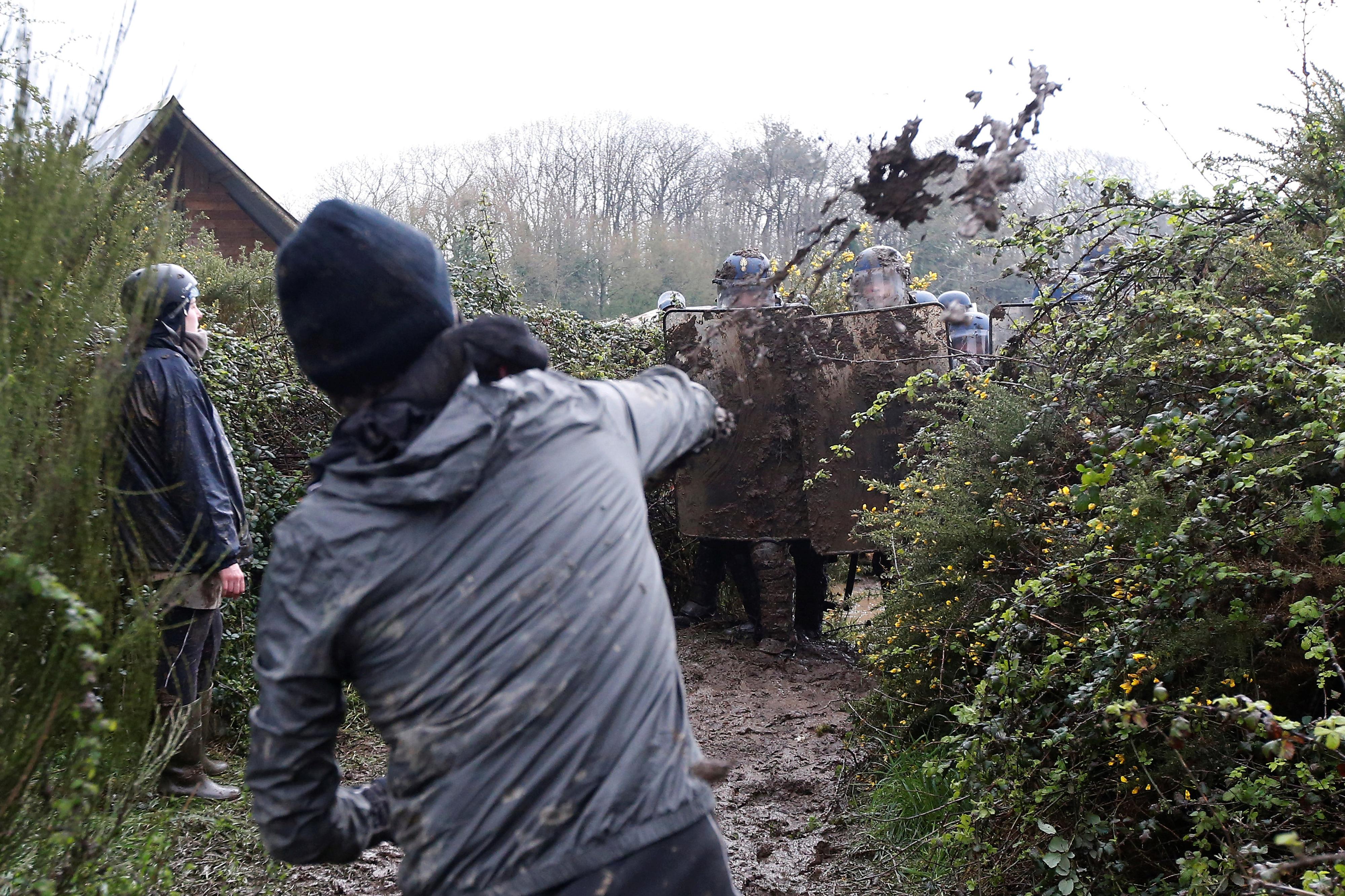 NotreDamedesLandes le démantèlement de la ZAD en images